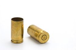 9mm shell casings, via Shutterstock